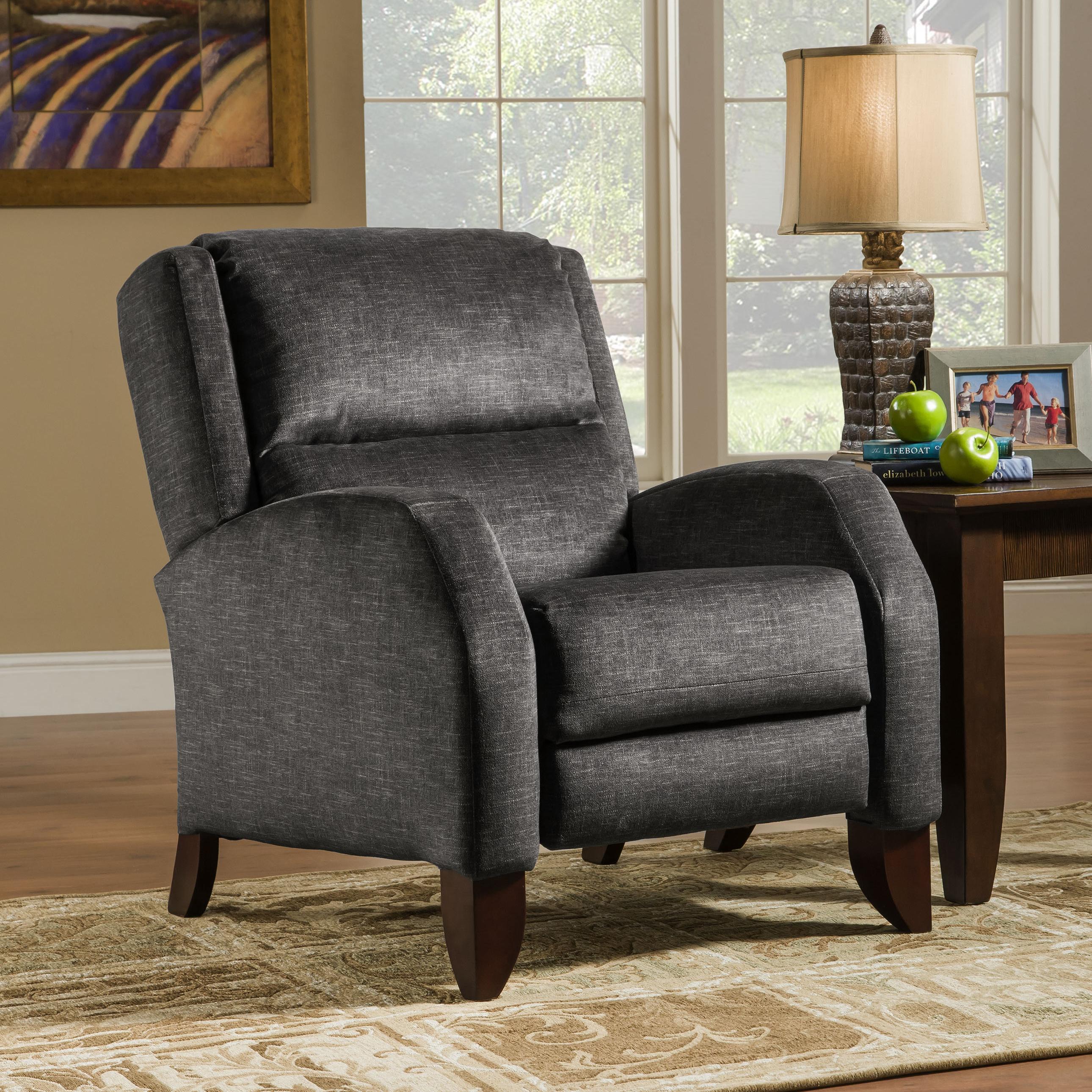 Southern Motion Recliners 1636 High Leg Recliner with Curved Arms
